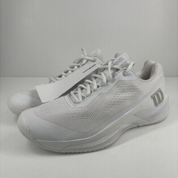 Wilson Rush Pro 4.0 Women's US 11 White Mesh Court Tennis Athletic Comfort Shoes - Picture 1 of 16
